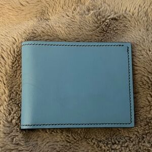 Men's Blue Leather Wallet